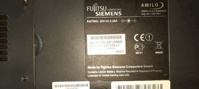 Fujitsu Siemens laptop